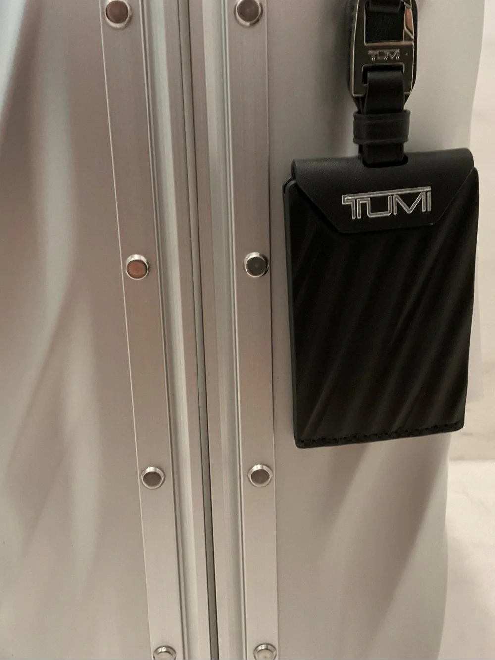 NEW Tumi 19 Degree ALUMINUM & Leather 17.0” Backpack - SILVER